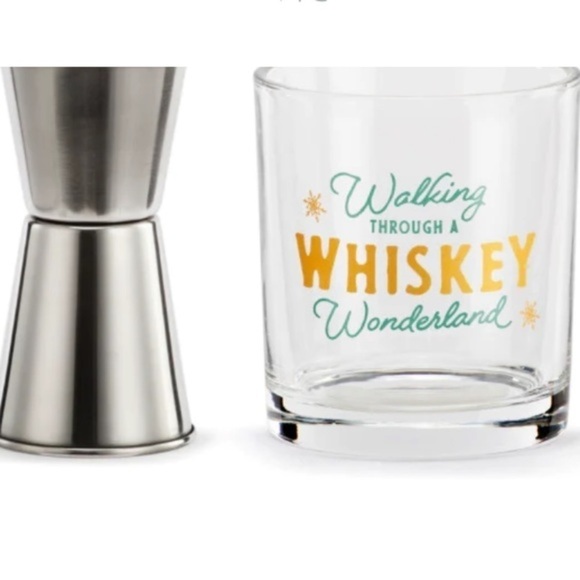 DEMDACO Rocks Glass Jigger‎ Set -Christmas theme - Picture 2 of 6